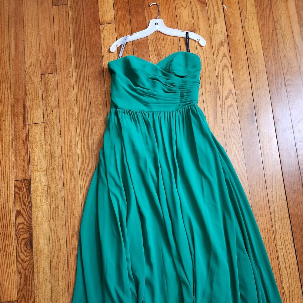 Alfred Angelo Green Gown, Bridesmaid dress, formal gown size 14
